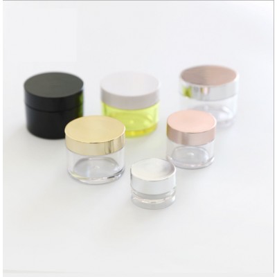 Hot selling transparent PETG 50g 100g 150g plastic jars cosmetic packaging for body cream