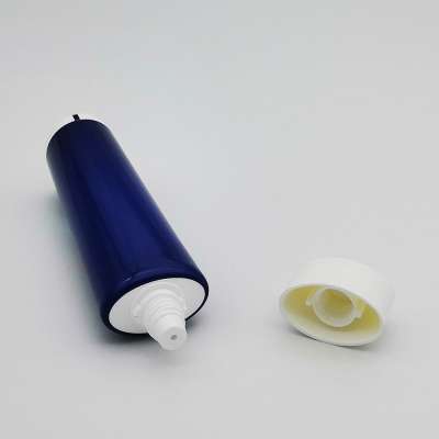 100ml blue oval cosmetic squeeze tube 50ml cosmetic plastic tube