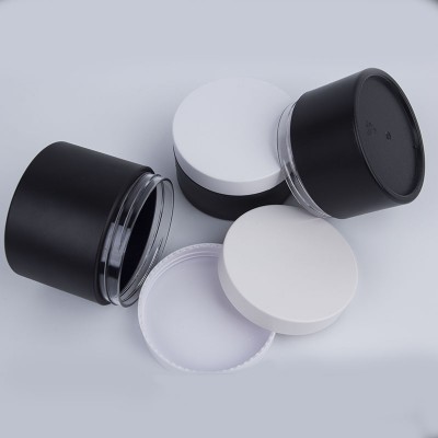 POP design black white 10ml 30ml 50ml PETG empty cosmetic Cream Jar 10g Mini Plastic Container